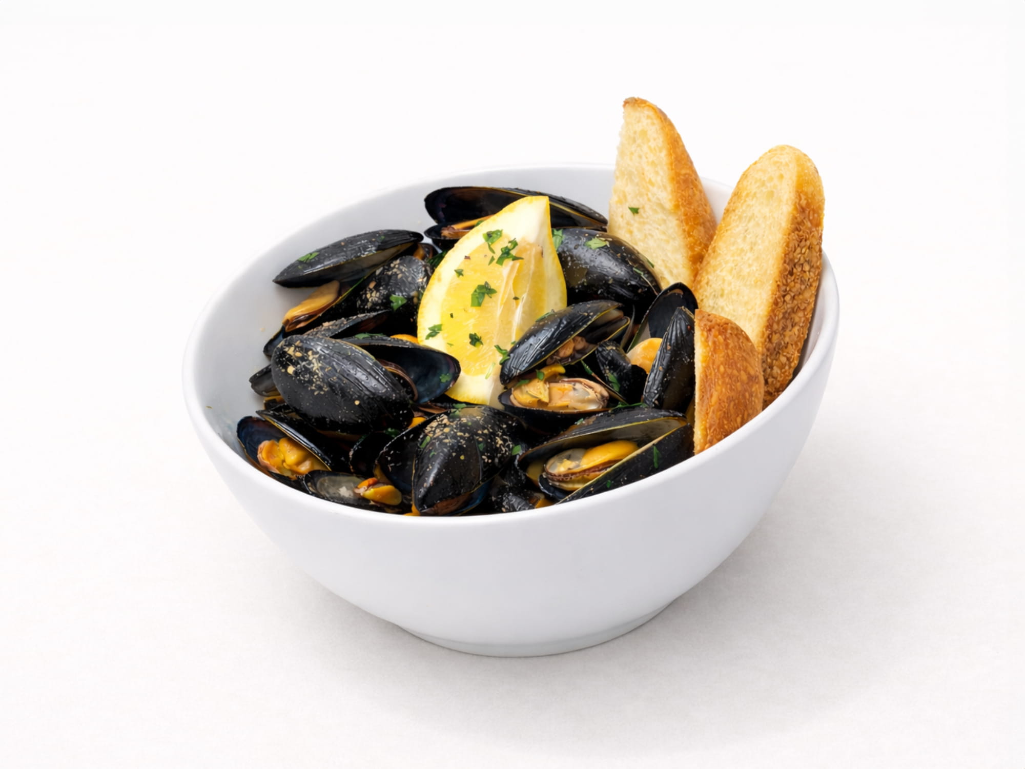 Pepata di cozze servita al Ristorante Ulivi sul Mare di Cala Corvino